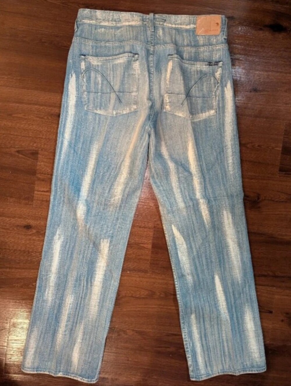 Guess Premium Vintage 2000s Painted Button Fly Jeans, Men's 36x32